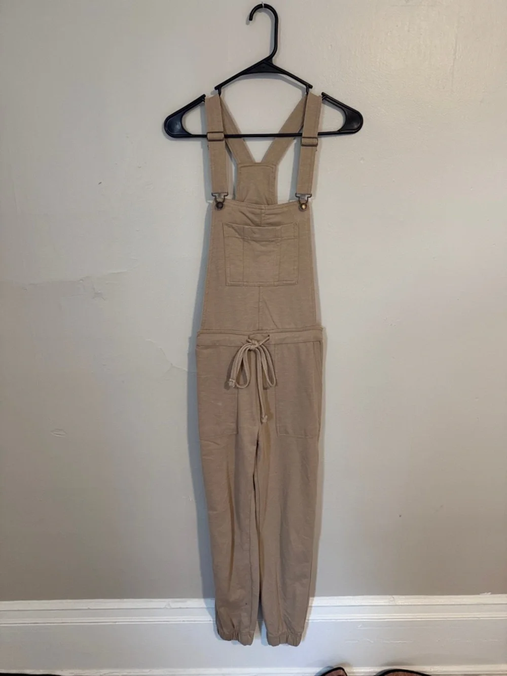 Wallflower Beige/Tan Overalls Jumpsuit - Picture 1 of 3